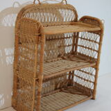 Rattan shelf