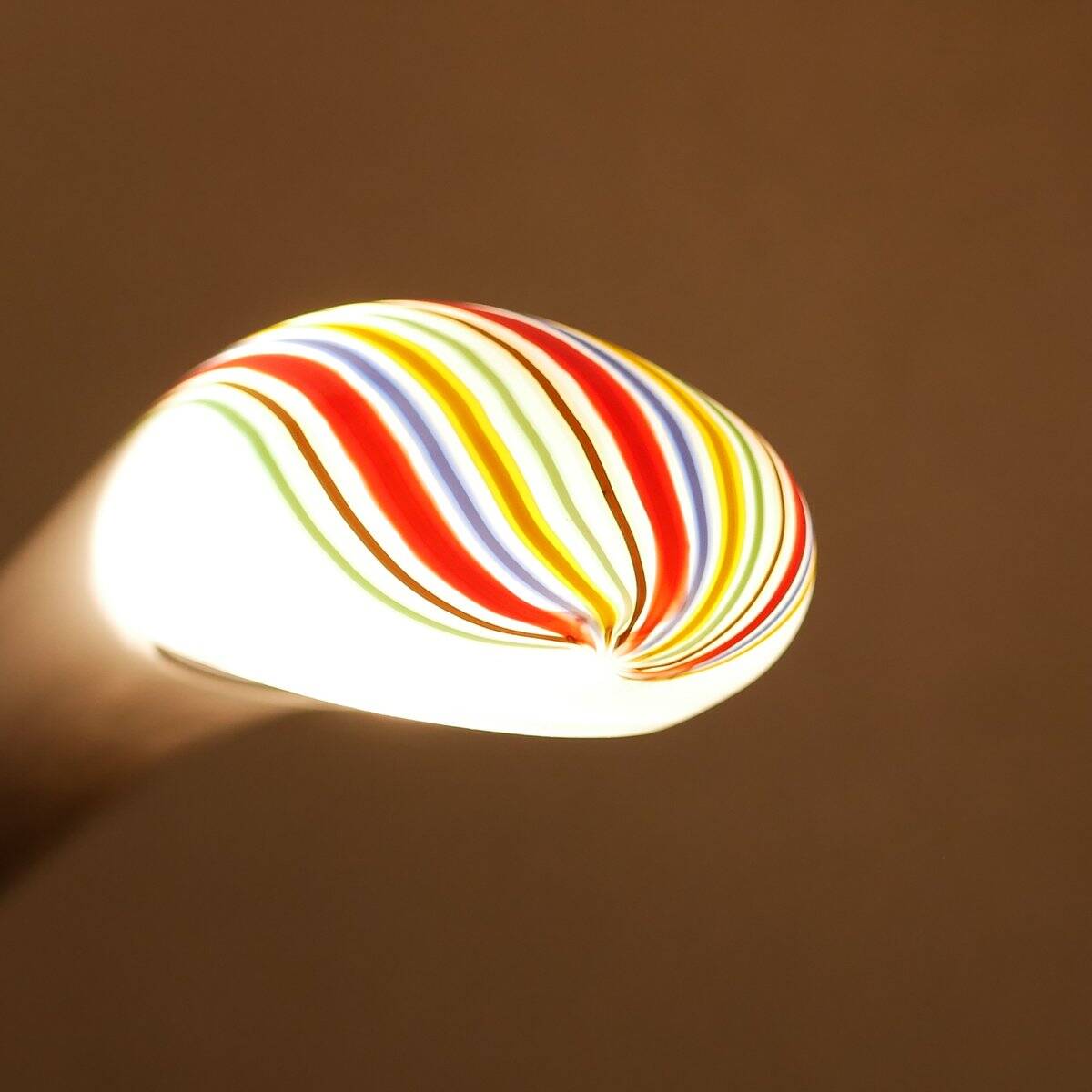 Cobra table lamp in Murano glass by Lino Tagliapietra for Effetre, Italy, 1980s