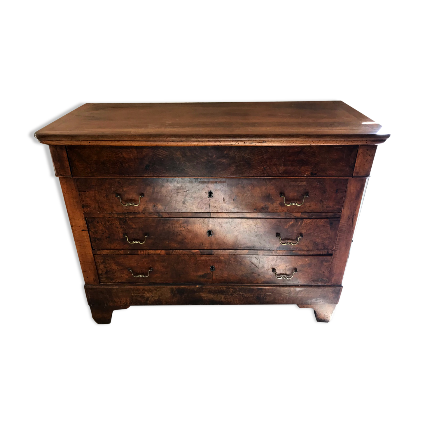 Old country chest of drawers nineteenth century