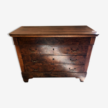 Old country chest of drawers nineteenth century