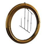 Miroir oval en laiton