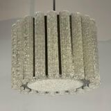 Chandelier in murano glass and chrome italy circa 1970