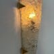 Vintage Hillebrand wall lamp, brass and Murano glass, Germany 1960s