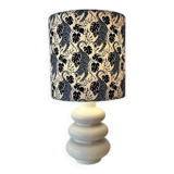 Wireless balcony lamp - unique recycled piece with tiger lampshade