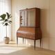 Secretary credenza in marquetry in the Italian Louis XV style from the mid-century, 1960.