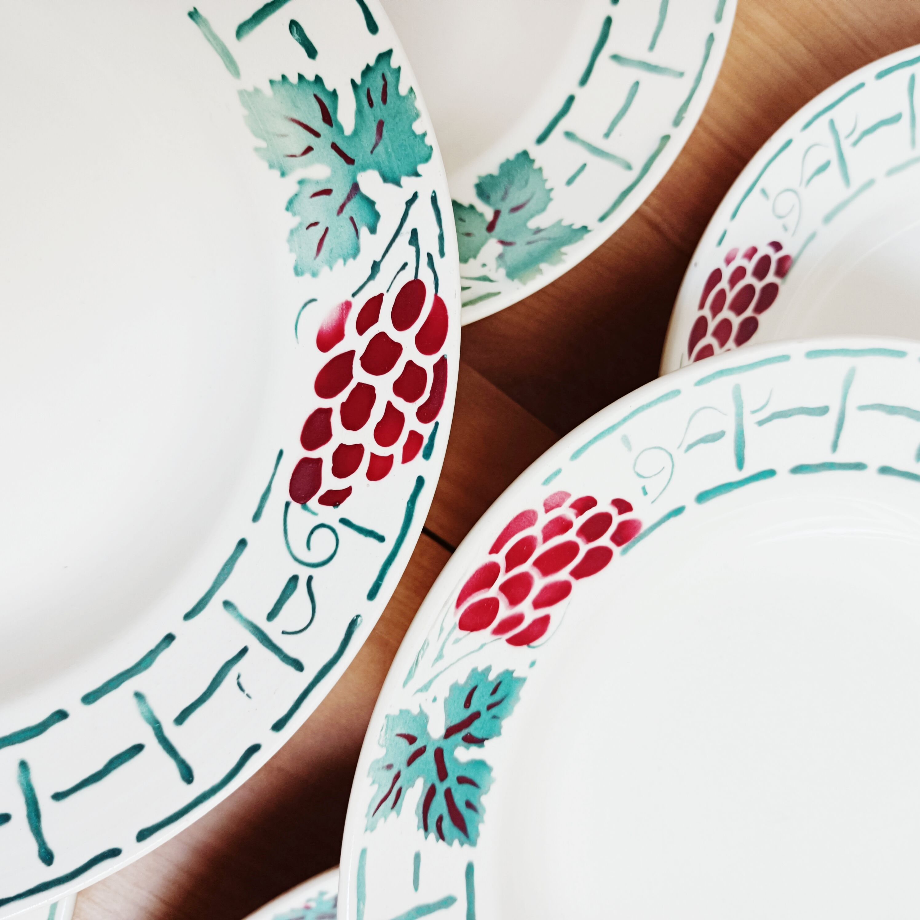 Lot de 4 assiettes creuses Badonviller Meudon