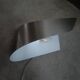 Brushed steel wall light Space Age