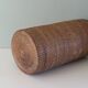 Vintage umbrella holder, rattan and bamboo with brass edge