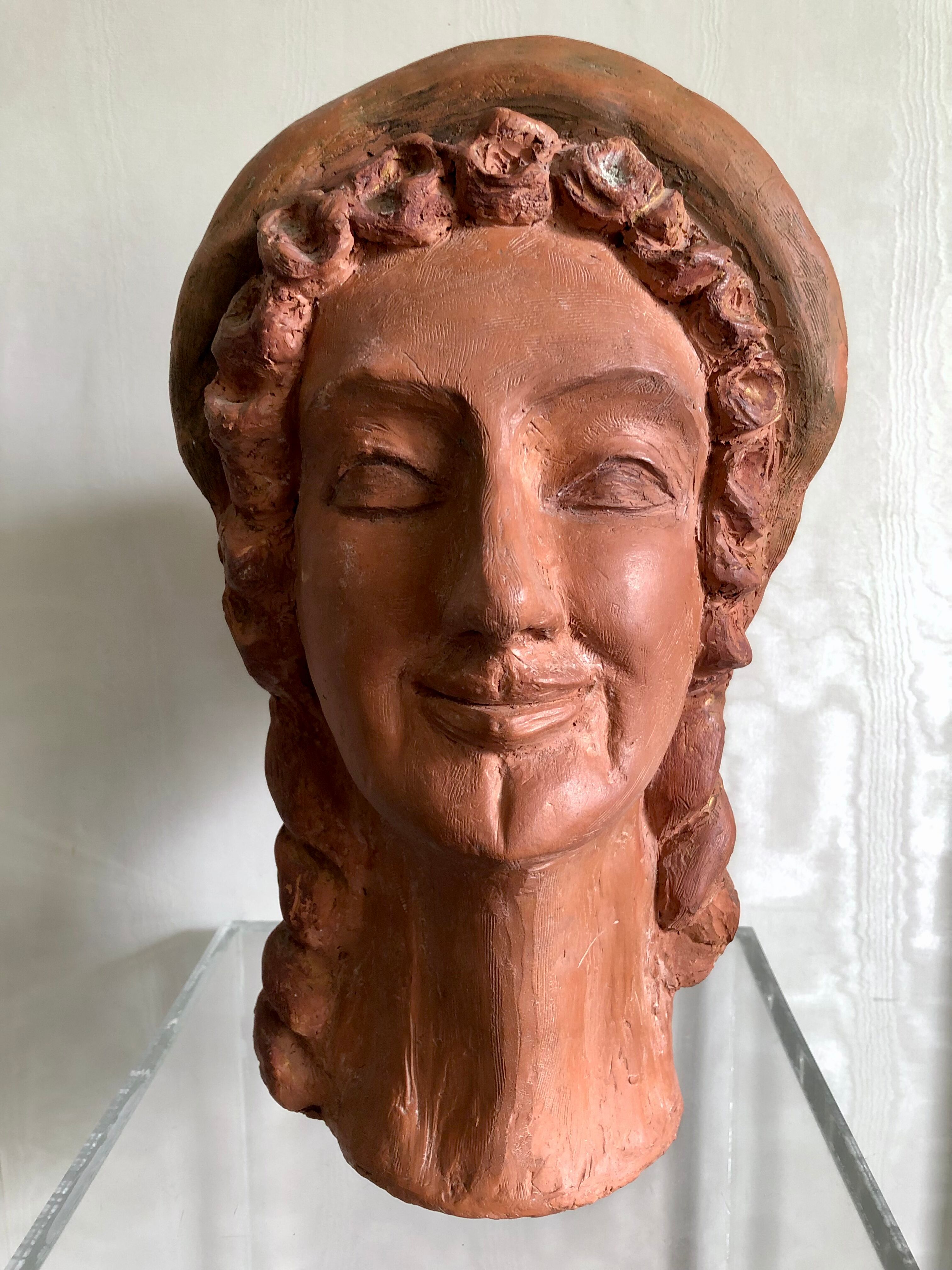 Terracotta head from the 40s
