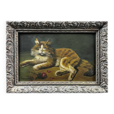 Painting from 1900 "The Cat with the Rose"