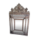 Miroir en laiton repousse a parcloses style louis xvi