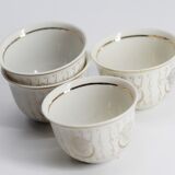 Set of 4 old cups fatma hand