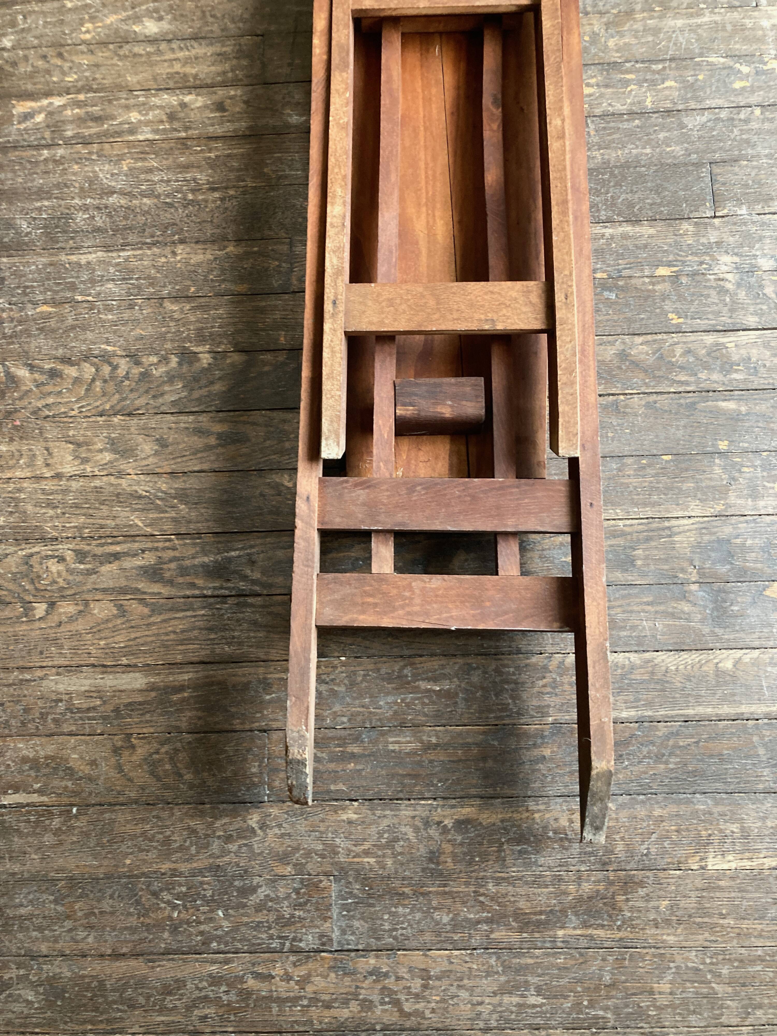 1900 folding ironing console table