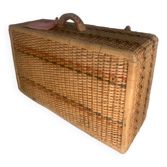 Rattan suitcase