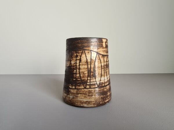 Vase en Céramique par Jacques Pouchain pour Atelier Dieulefit, 1960s / Mid-Century / collection/ céramique française