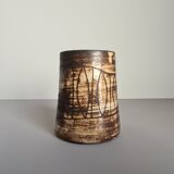 Ceramic Vase by Jacques Pouchain for Atelier Dieulefit, 1960s / Mid-Century / collection/ French ceramics