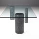 Marble and Glass Dining Table by Massimo Vignelli, Italy, 1980s