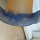 Antique Art Deco glass paste lamp tulip signed VIANNE