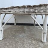 White Rattan Breakfast Tray