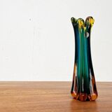 Italian Sommerso vase in Murano glass attributed to Flavio Poli for Seguso, 1970s.
