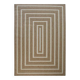 Geometric patterned jute rug 80x150 cm