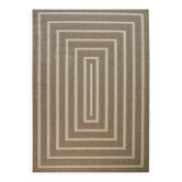 Geometric patterned jute rug 80x150 cm