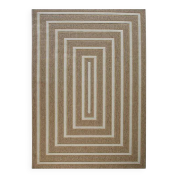 Geometric patterned jute rug 80x150 cm