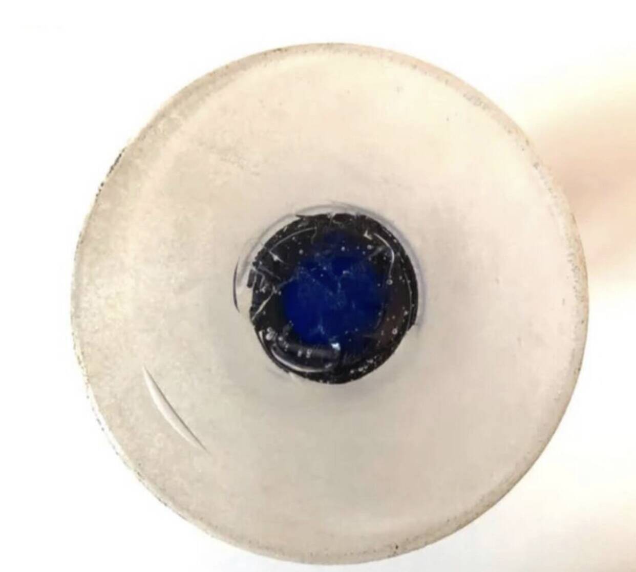 Blue Glass Paste Vase