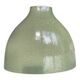 Green ceramic vase