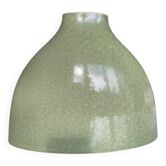 Green ceramic vase