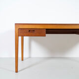 Scandinavian minimalist desk exotic wood 60's