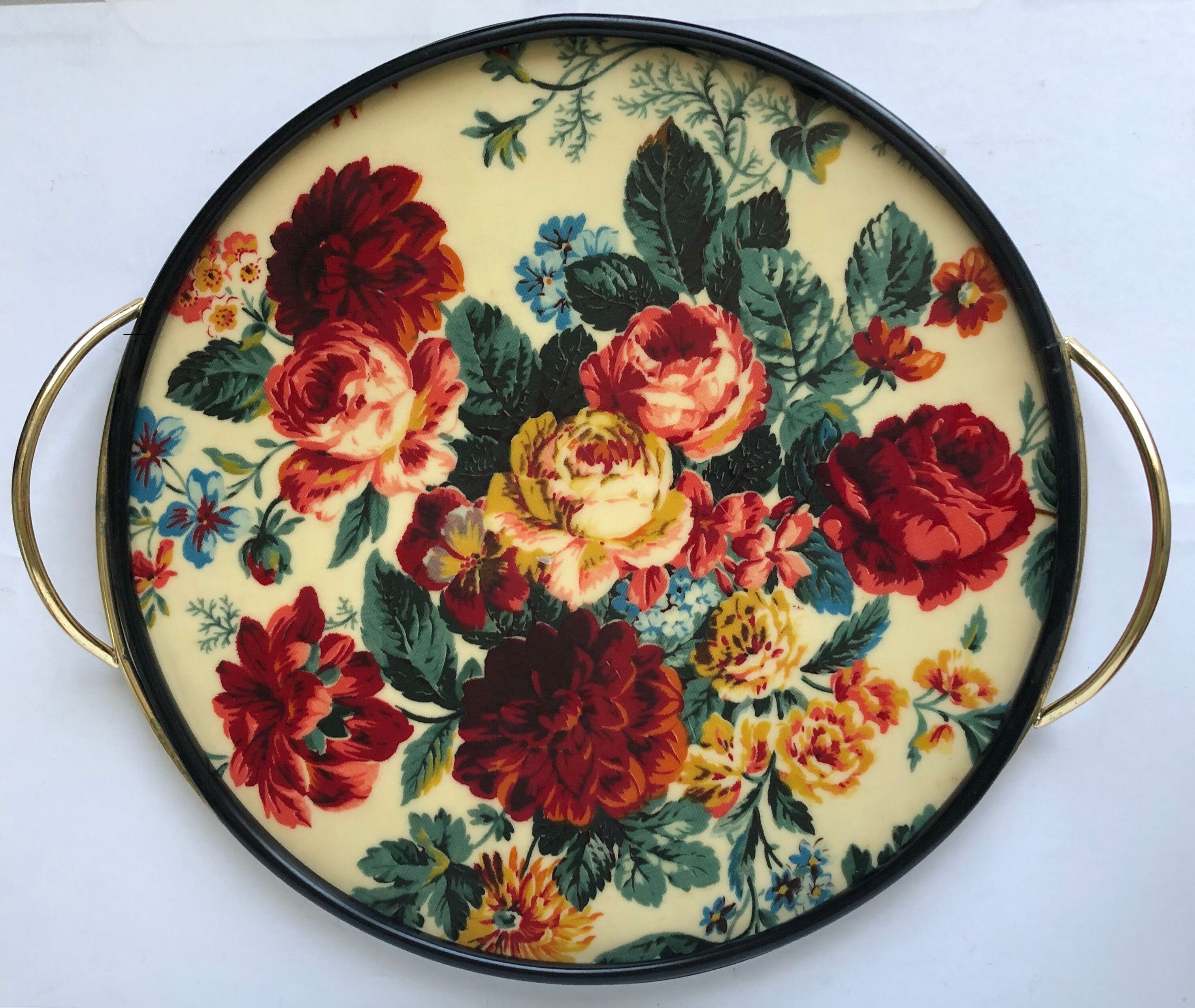 Round flower tray