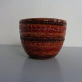 Italian ceramic cachepot by Aldo Londi for Bitossi, 1960s.