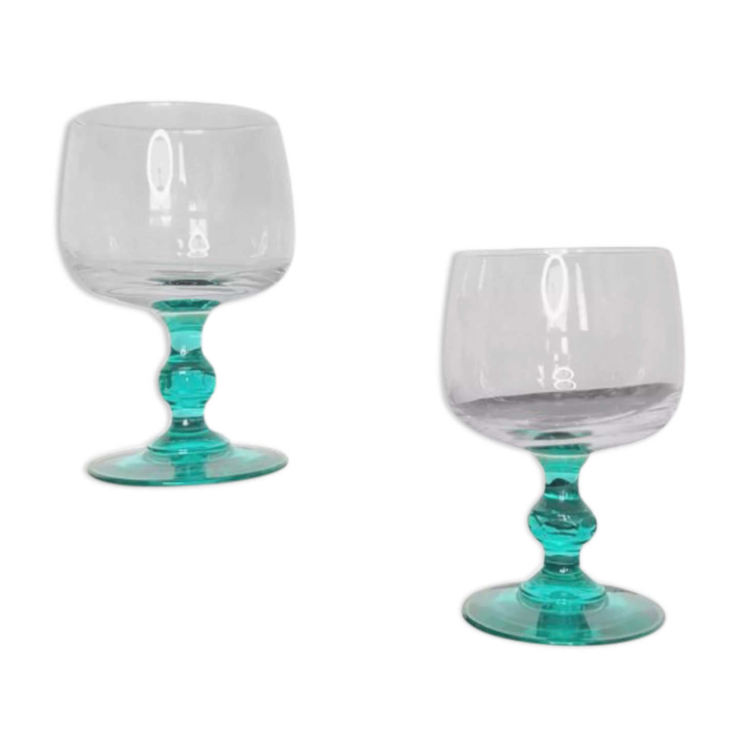 Glasmark Lot De 6 Verres à Cocktail Turquoise Multicolore 300 Ml - Élégance Et Couleur