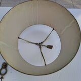 Empire style bouillotte lamp in bronze and sheet metal