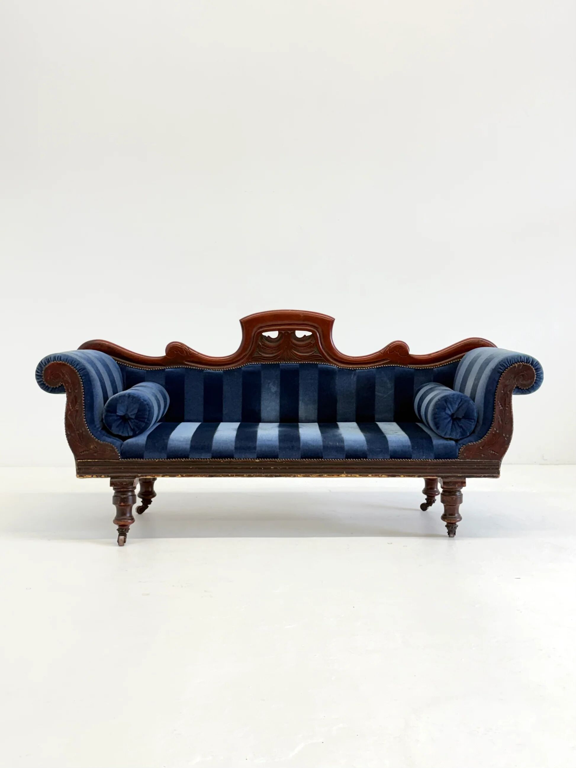 Antique Victorian chaise longue / méridienne