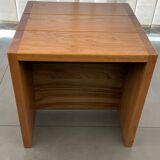 Vintage cube bedside table 1980 Maison Regain