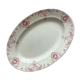 Plat oval en terre de fer Luxeuil, KG Lunéville vers 1900