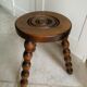 Vintage wooden tripod stool