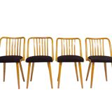 Ensemble de chaises à repas par Antonín Šuman, Tchécoslovaquie, 1970