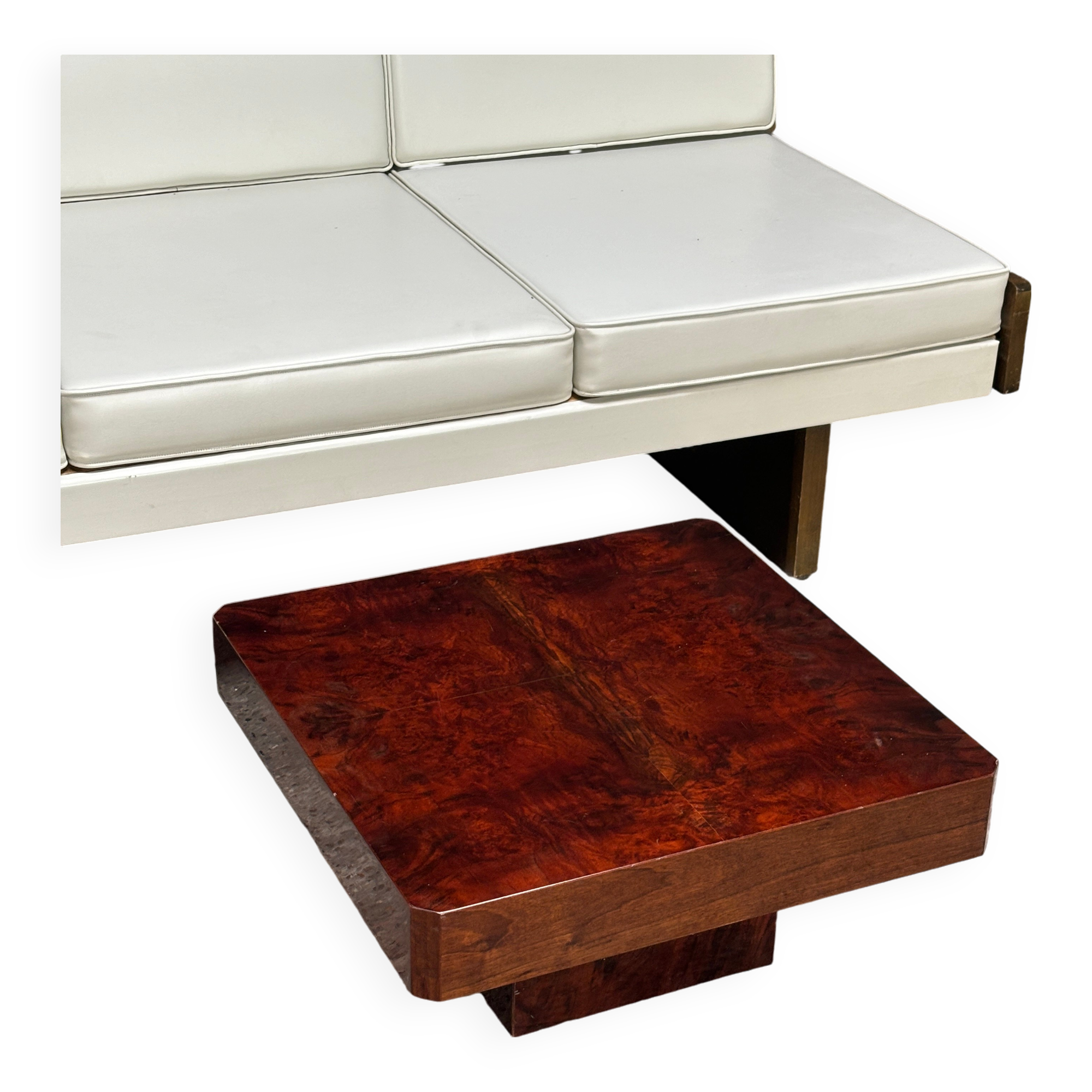 Lacquered Parchment Coffee or Side Table in the Style of Aldo Tura, Italy 1970's
