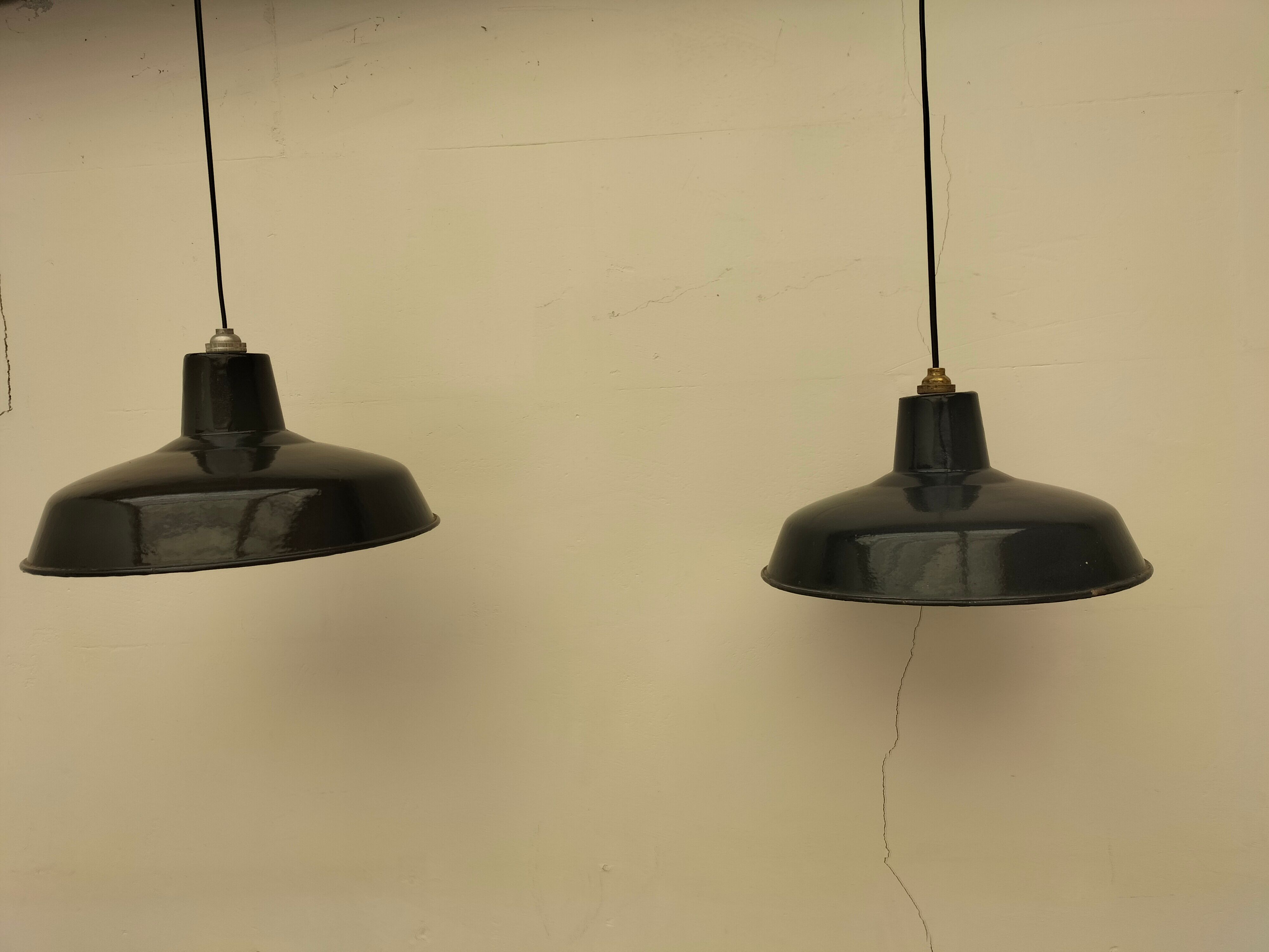 Pair of antique lamps
