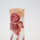 Pair of glass pastry vases, Iris decorations from the Nancy School, vintage Copy