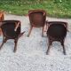 Set of 5 Stella Thonet bistro chairs from the 1950s