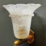 Murano Glass Brass Sconces Set of 2