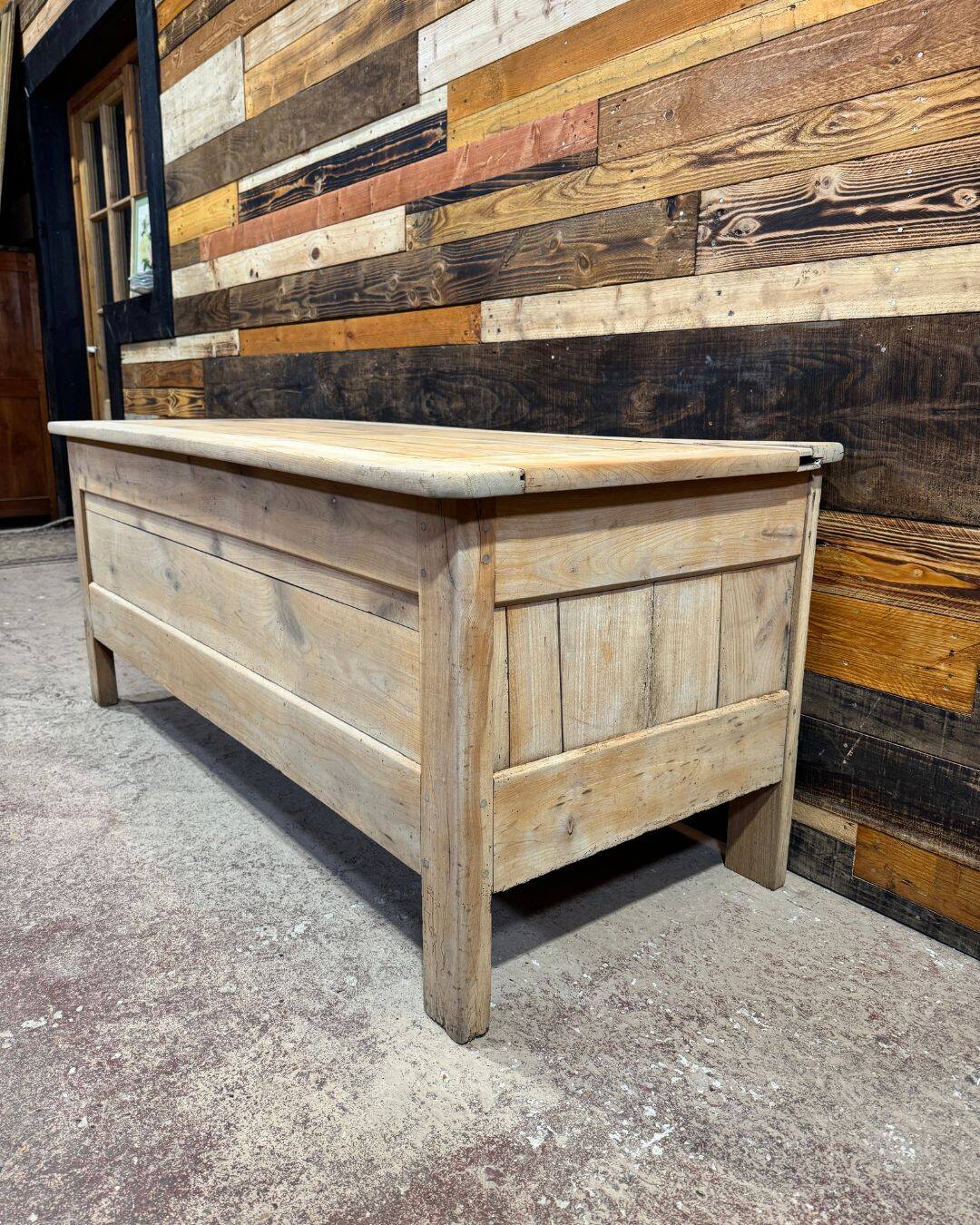 Antique chest in cherry wood
