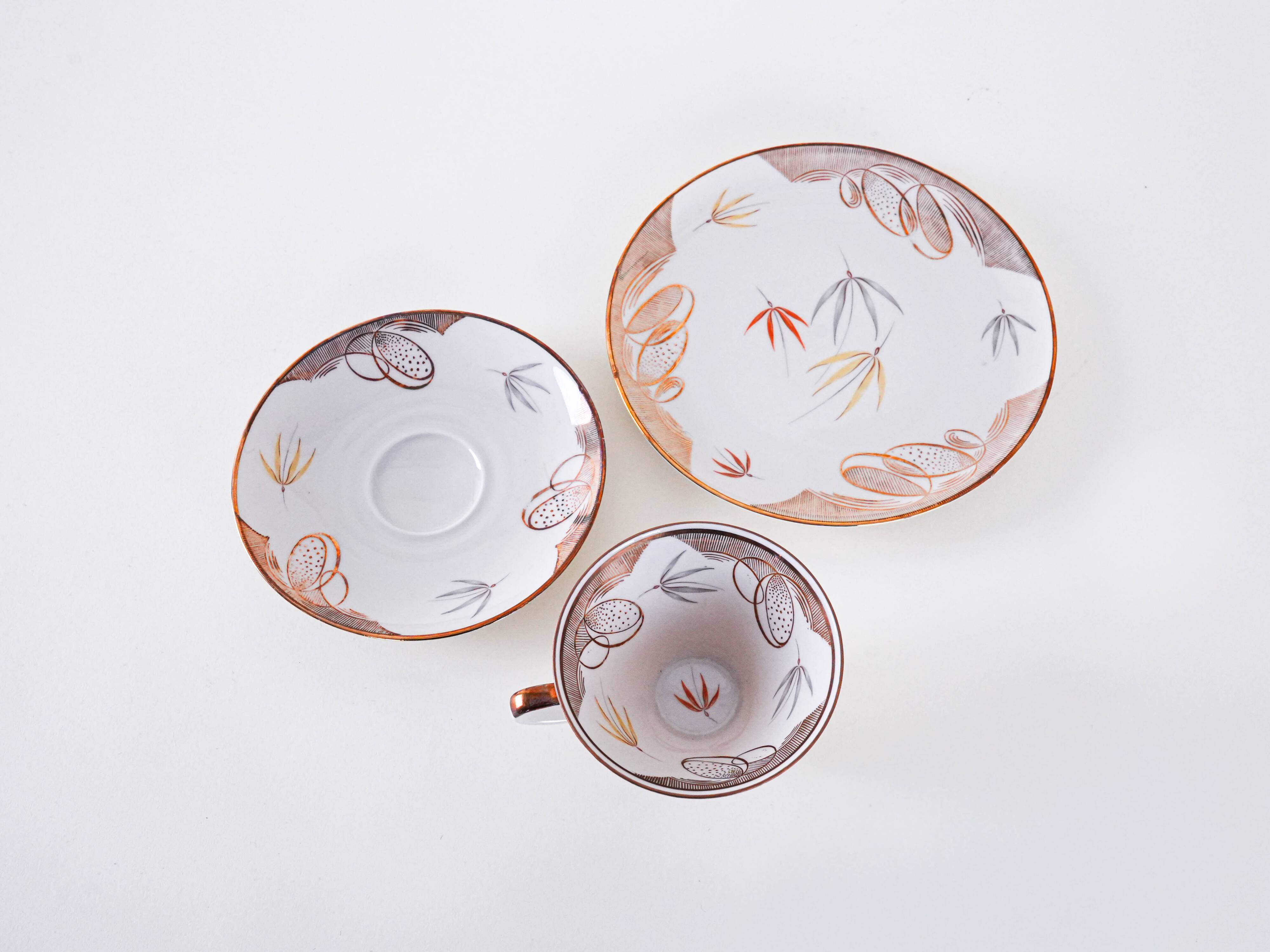 Porcelain cup, German design, 1940s, manufactured Bavaria