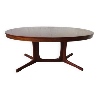 Table ovale extensible design 1960 style Baumann