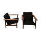 Hugues Steiner 1960 rosewood armchairs
