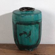 Grand vase ancien vert turquoise (vers 1820) #30